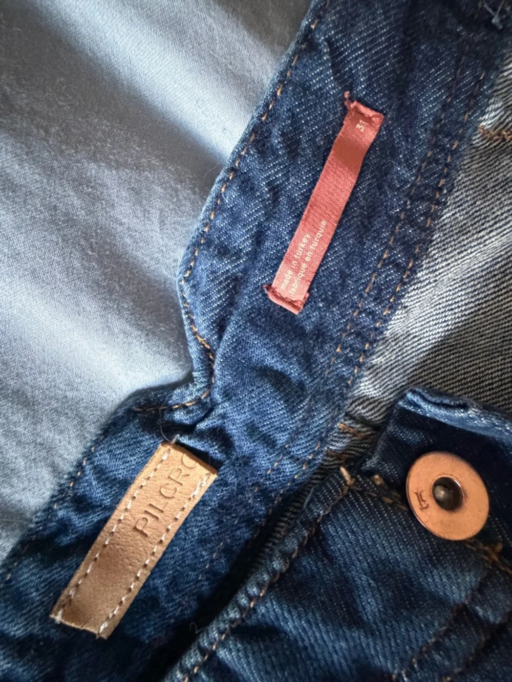 Anthropologie/Pilcro Dark Blue Wideleg Jeans - Picture 4 of 4